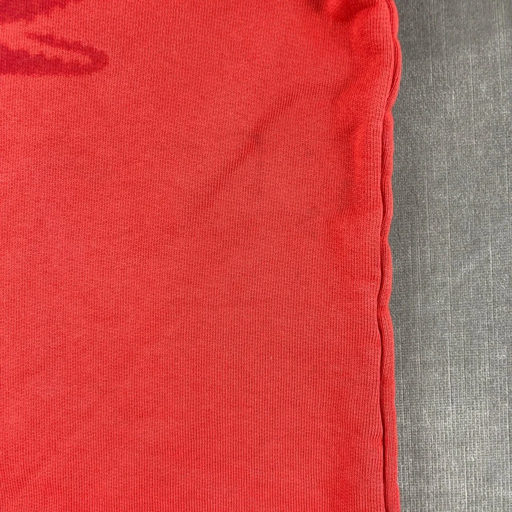 Lacoste Kids 8 Red Sweatshirt Big Logo Pullover Crew Neck Long Sleeve